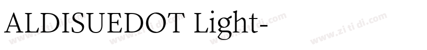 ALDISUEDOT Light字体转换